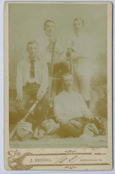 1890 J Hogg McMinnville OR Team Photo